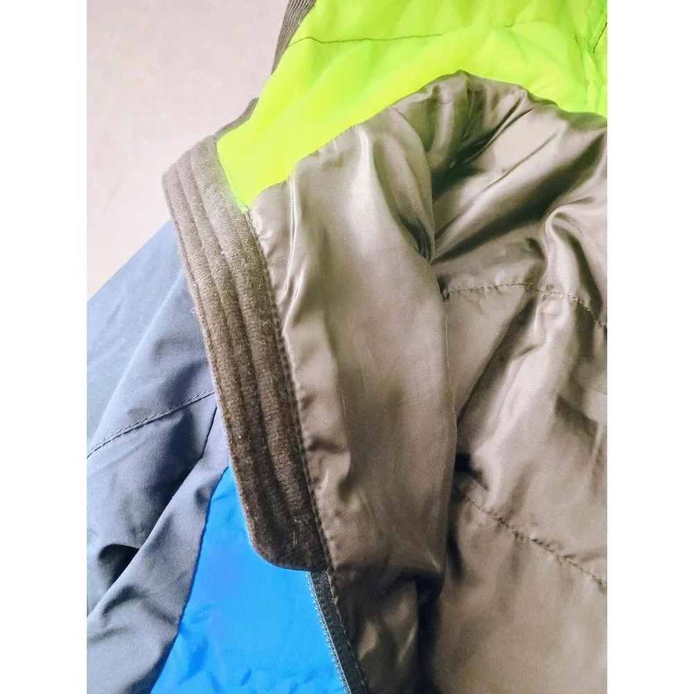 Gerry Jacket Kids XS 5/6 Blue Black‎ Hooded Puffer Full Zip Insulated Winter